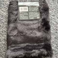 ブーツカバー　足元フェイクファー　 ブラックの画像