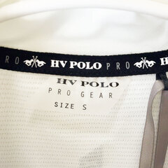【未使用】HV POLO ハーフジップシャツ 半袖 ライディングシャツ S ホワイト 116204 レディース 乗馬 馬術の画像