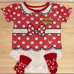 ミニーちゃんロンパースセット　80㎝　靴下おまけの画像