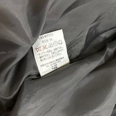 新品　ダークグレーコート ウール混の画像