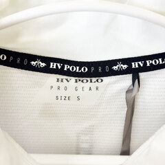 【未使用】HV POLO ハーフジップシャツ 半袖 ライディングシャツ S ホワイト 116204 レディース 乗馬 馬術の画像