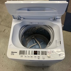 K2511-134 Hisense 洗濯機 HW-T60H 2024年製 6.0kg 動作確認済み キズ汚れ有りの画像