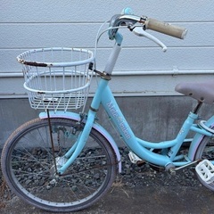 神奈川県　茅ヶ崎市　引き取り限定　メレ　ククイ　B キッズ　20型　自転車　水色の画像