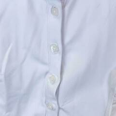 NOEL ASMAR ノエルアスマール 長袖 ライディングシャツ ポロシャツ XS ホワイト レディース 乗馬 馬術の画像