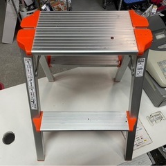 ALINCO　アルインコ　2段　踏台　CCA-60KG　踏み台　脚立　ステップ　折りたたみ　天板高さ56㎝　耐荷重100kg　中古　③の画像