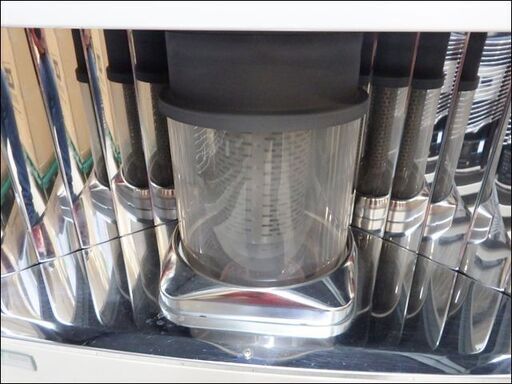 動作品 SUNPOT/サンポット◆半密閉式石油ストーブ/KSH-709KC◆煙突式 ～29畳 ホワイト 灯油 2011年製 No.3710