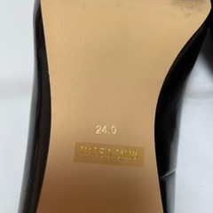 パンプス　ブラック　24.0cmの画像