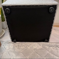 ニトリ　オットマンのみ　グレーの画像