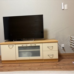 テレビボード　木製の画像