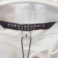 【未使用】SCHOCKEMOHLE ショッケミューレ 半袖 ハーフジップシャツ ライディングシャツ S ホワイト 2812-00557 レディース 乗馬 馬術の画像