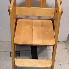 澤田木工所 リトルウッド ハイチェア 折りたたみ■天然木（カバ材） ウレタン塗装■No.3709の画像