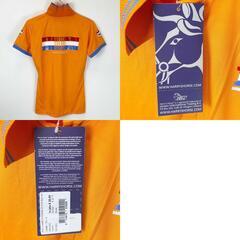 【未使用】ハリーズホース Haryy's Horse ポロシャツ 半袖 ライディングシャツ S オレンジ 116688 レディース 乗馬 馬術の画像