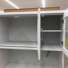 【ジャングルジャングル和歌山店】【Wa3252】レンジボード　ホワイト　ソフトクローズリユースショップ リサイクルショップ 中古家具 中古家電 中古自転車 古着 冷蔵庫の画像