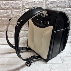 新品❤️ランドセル 黒 軽量 防水加工 自動ロック A4フラットファイル対応 牛革の画像