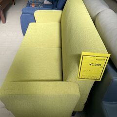 【ジャングルジャングル滋賀草津店】ジモティ来店特価‼ ソファー グリーン J-251156の画像