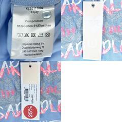 【未使用】IMPERIAL RIDING ポロシャツ 半袖 ライディングシャツ ENJOY S ブルー 115733 レディース 乗馬 馬術の画像