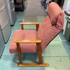 【リサイクルサービス八光】幅61.5㎝　リクライニング　高座椅子　レッドの画像