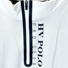 【未使用】HV POLO ハーフジップシャツ 半袖 ライディングシャツ S ホワイト 116204 レディース 乗馬 馬術の画像