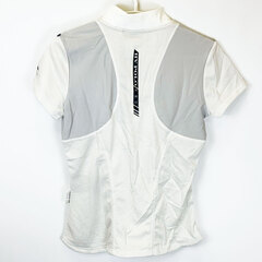 【未使用】HV POLO ハーフジップシャツ 半袖 ライディングシャツ S ホワイト 116204 レディース 乗馬 馬術の画像