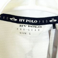 【未使用】HV POLO ハーフジップシャツ 半袖 ライディングシャツ S ホワイト 116204 レディース 乗馬 馬術の画像