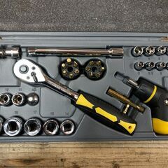 【美中古品】ソケットレンチセット 35pcs 工具 DIY 整備の画像