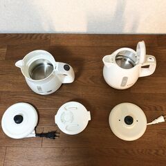 電気ケトル2個セット タイガー魔法瓶PCF-G060W ティファール「アプレシア プラス」BF805 湯沸かし カラ炊き防止・転倒お湯漏れ防止の画像