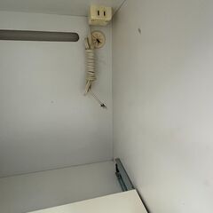 【ジャングルジャングル滋賀草津店】ジモティ来店特価‼ レンジ台 ホワイト J-251157の画像