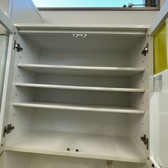 【ジャングルジャングル滋賀草津店】ジモティ来店特価‼ レンジ台 ホワイト J-251157の画像