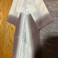 着物　小紋　正絹　グレー系　織り模様の画像