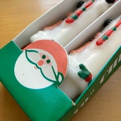 クリスマス キャンドル2本（雪だるま）の画像