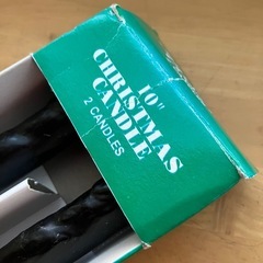 クリスマス キャンドル2本（雪だるま）の画像
