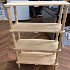 1159 木製4段 スリムラックの画像