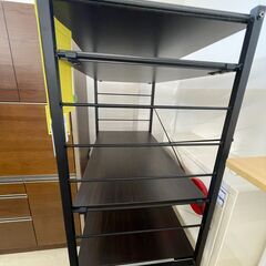 【ジャングルジャングル滋賀草津店】ジモティ来店特価‼ レンジラック ブラウン J-251158の画像