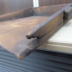 現状品 詳細不明 木製 ちりとり レトロ オブジェ  インテリア 古民具 ちり取り 塵取り 苫小牧西店の画像