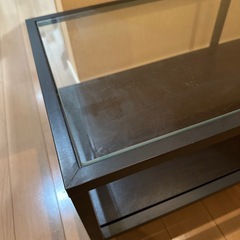 IKEA ヴィットショー ガラステレビ台　テレビボードの画像