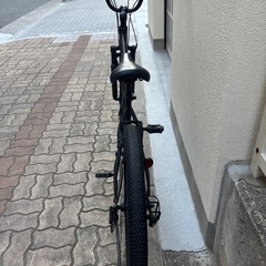 【14万円で購入】BMX 自転車 27インチ ビーチクルーザー 高級シマノ社製変速搭載 高級GTフレーム 極太タイヤ マットブラック ファットバイクの画像