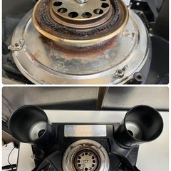 70’ Aladdin アラジン SILVER QUEEN J-300002G 燃焼動作確認済 しん式 石油ストーブ タンク容量5.1L (2.55L×2) 中古品 ③の画像