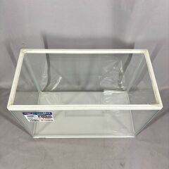 未使用 GEX マリーナスリム 水槽 M ホワイト 蓋付きの画像