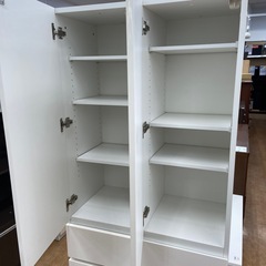 【来店いただける方限定】ニトリ キャビネット ホワイト【トレファク摂津店】の画像