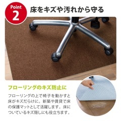 【新品】チェアマット/ベージュの画像