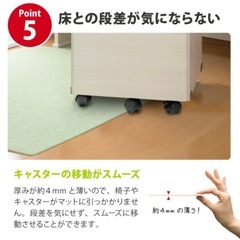 【新品】チェアマット/ベージュの画像