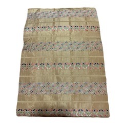 黄土色　キラキラした古典柄　名古屋帯の画像