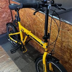【愛品館 市原店】✔店頭取引限定✔HUMMER 20インチ 折りたたみ自転車の画像
