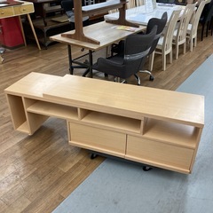 S770 ⭐ ホームテイスト 伸縮式テレビボード ローボード 幅118-212cm USED の画像