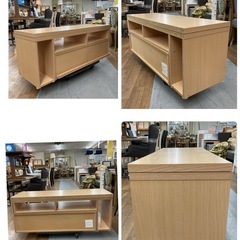 S770 ⭐ ホームテイスト 伸縮式テレビボード ローボード 幅118-212cm USED の画像