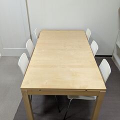 IKEA BJURSTA 大型 伸長式 エクステンションテーブルの画像