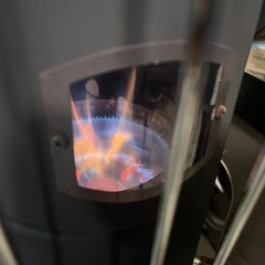 CORONA 煙突式石油ストーブ SV-1012BS 2017年製 中央設置シリーズ 稼働確認済 コロナ 中古美品 ③の画像