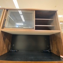 【来店いただける方限定】河合家具製作所 レンジボード/食器棚セット【トレファク摂津店】の画像