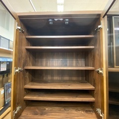 【来店いただける方限定】河合家具製作所 レンジボード/食器棚セット【トレファク摂津店】の画像