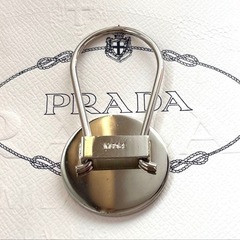  未使用　PRADA ブラック キーリングの画像